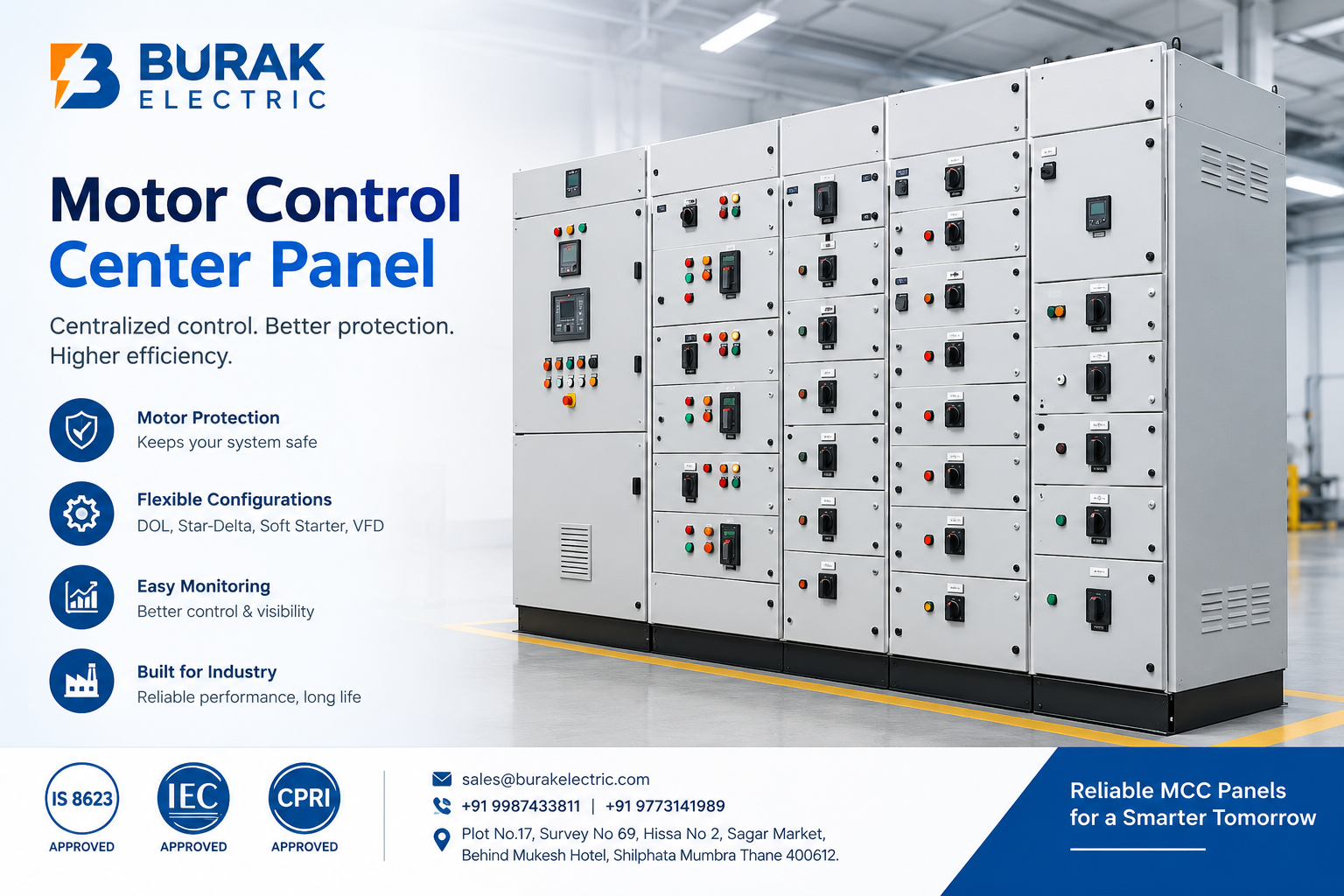 MCC Panel Manufacturer for Industrial Electrical Systems