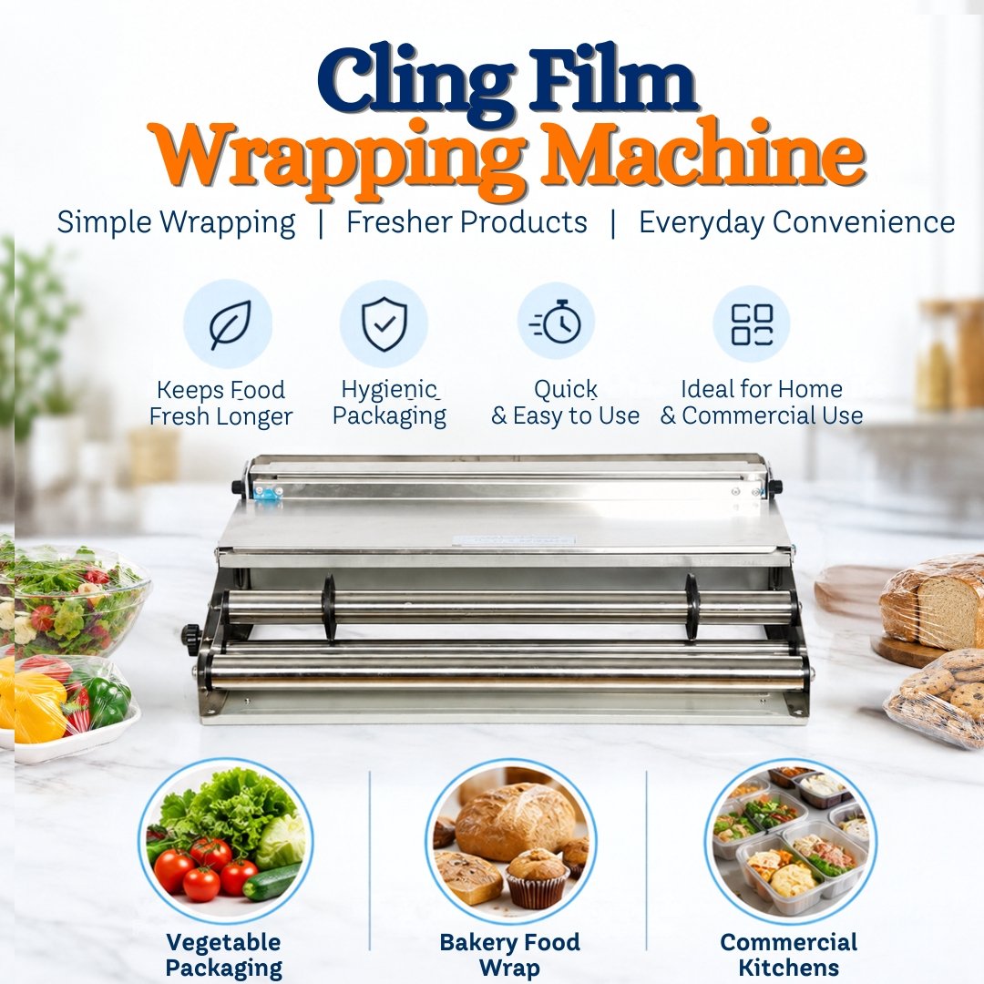 Cling Wrap Machine Price | Food Tray Cling Film Wrapping Machine - Machinery Suppliers in Indore